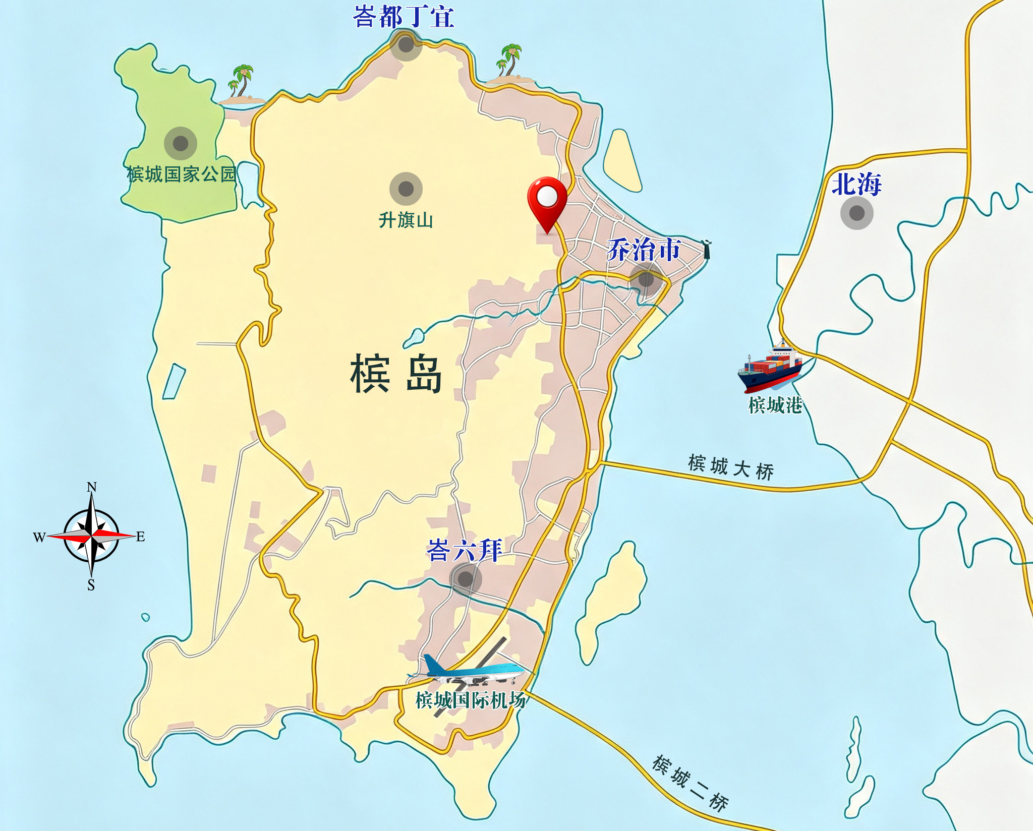 杰瑟顿庭院区位图